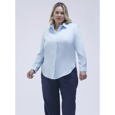 Camisa Lemon Linho Soft Blue