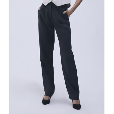 Calça Lemon Reta Alfaiataria Preta