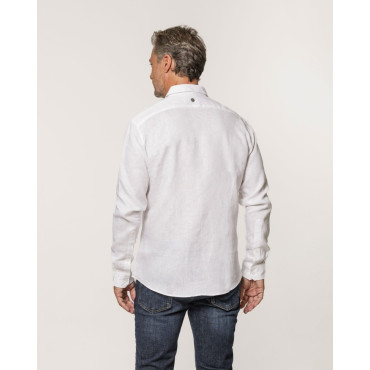 Camisa Lemon Linho Masculina Branca