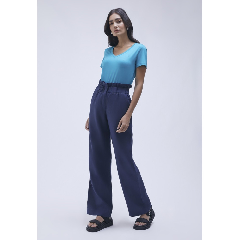Calça Lemon Linho Marinho