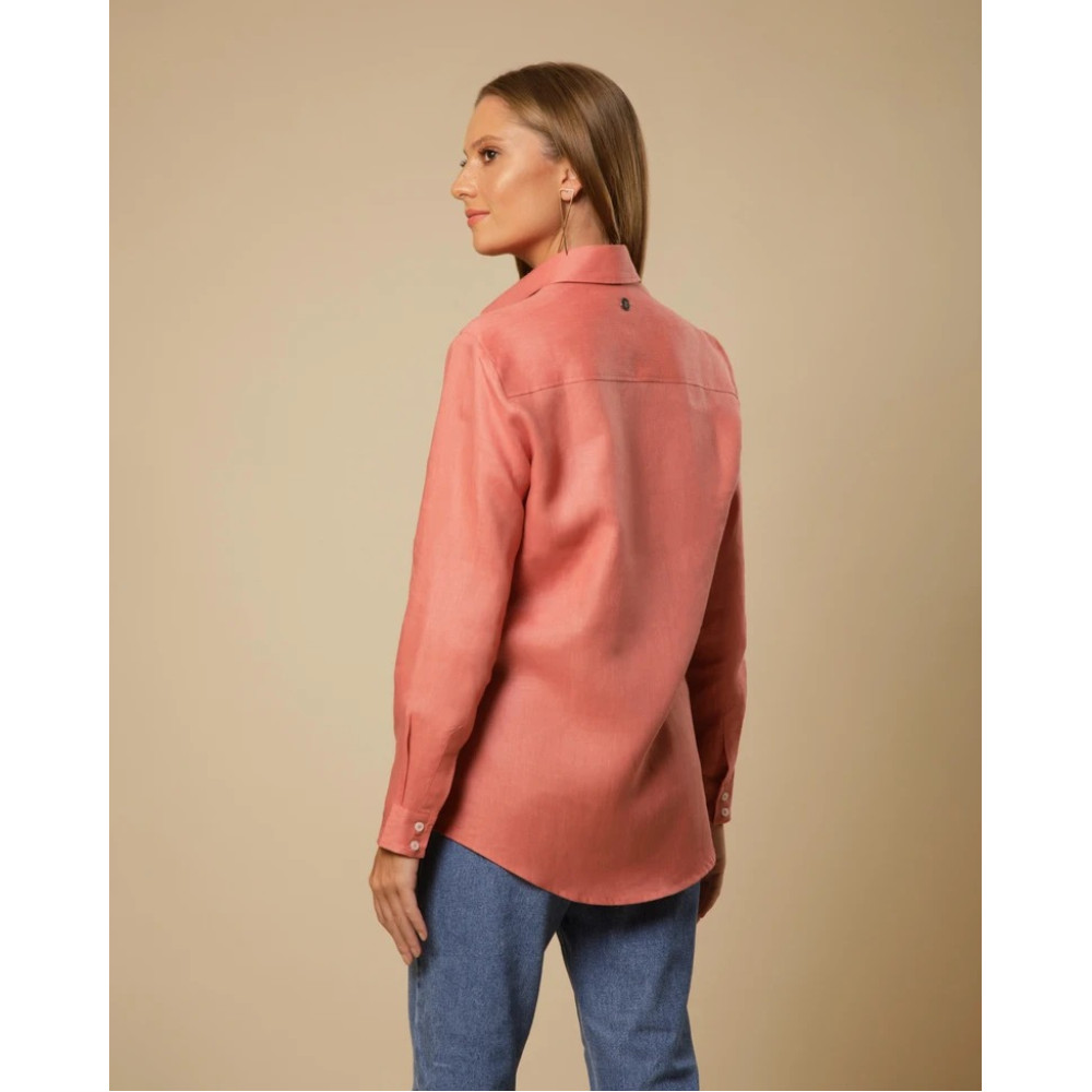 Camisa Lemon Linho Blush