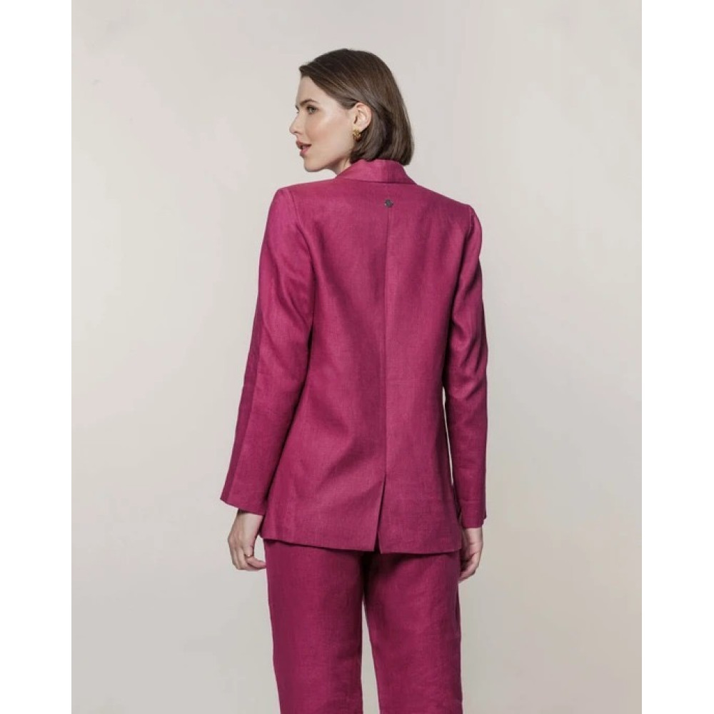 Blazer Lemon De Linho Feminino Cherry