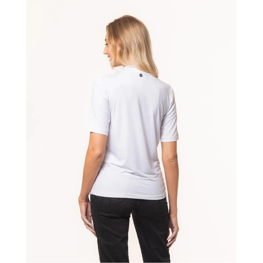 T-shirt Lemon Gola Turtleneck Modal Branco