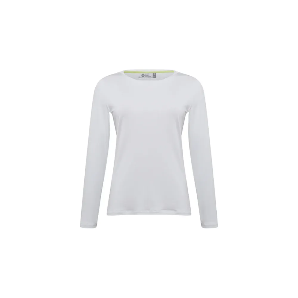 Blusa Lemon Manga Longa Gola Careca Modal Branca