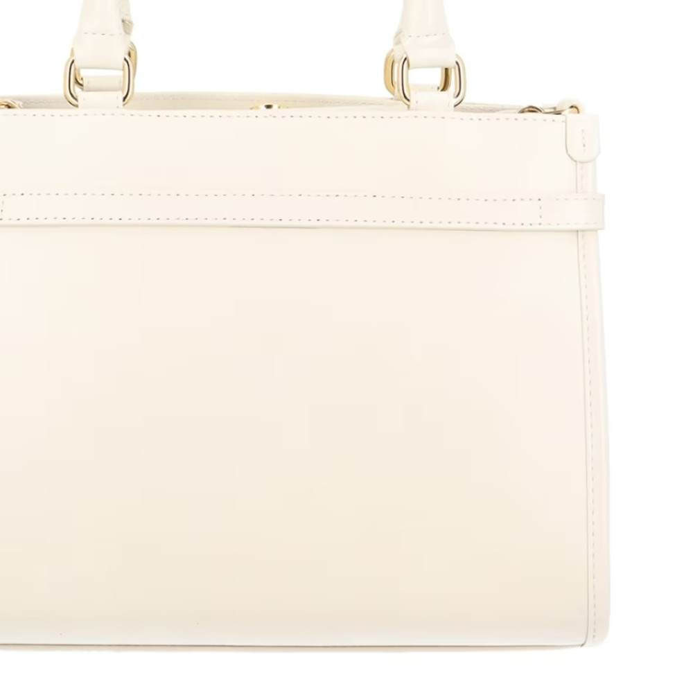 Bolsa Luiza Barcelos Grande Em Tressê De Couro Off White