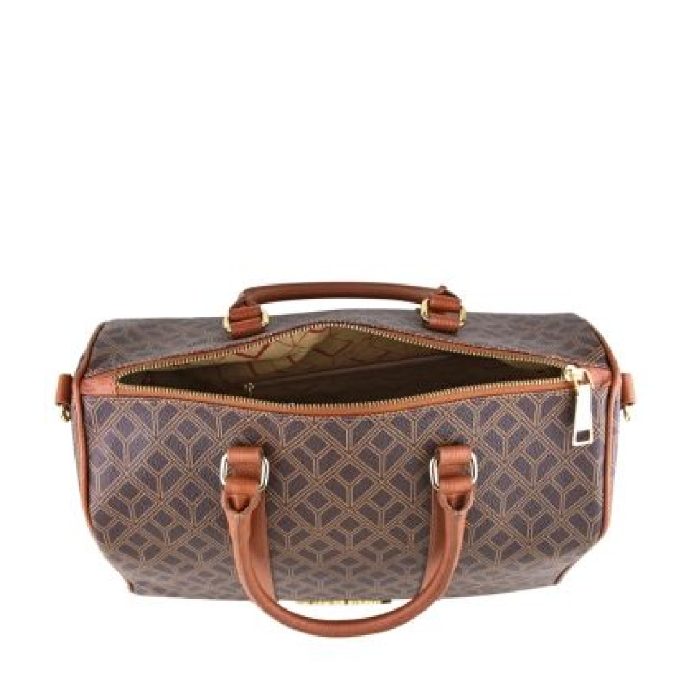 Bolsa Média Monograma Luiza Barcelos Marrom