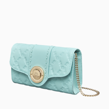 Bolsa Lock Clutch Elos Turquesa Victor Hugo