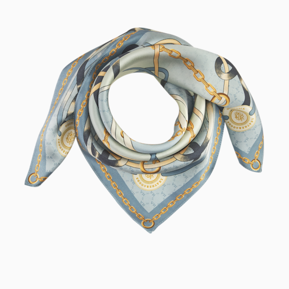 Lenço Scarf Medium Azul Victor Hugo