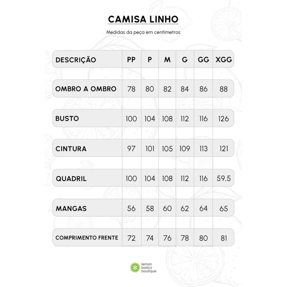 Camisa Lemon Linho Branca