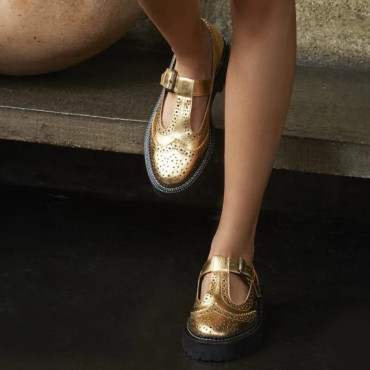 Mocassim Madson Paula Torres Ouro