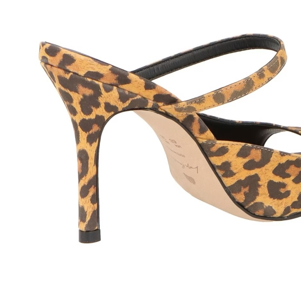 Mule Luiza Barcelos Salto Alto Animal Print