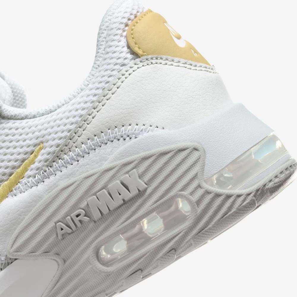 Tênis Nike Air Max Branco Com Dourado