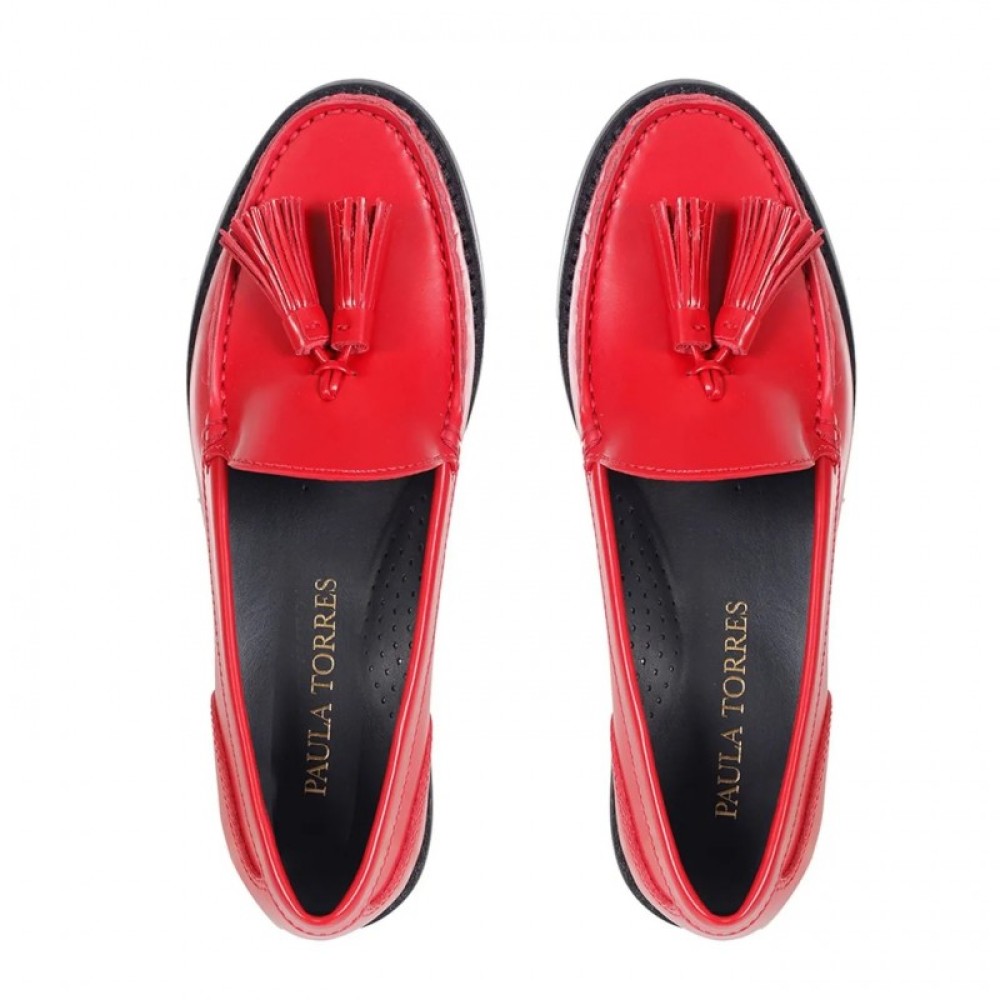 Mocassim Paula Torres Kate Ruby Vermelho