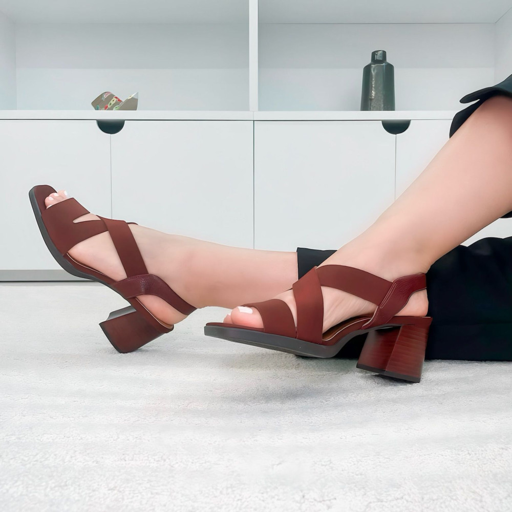 Sandália Resedá Neoprene Lissa Vinho