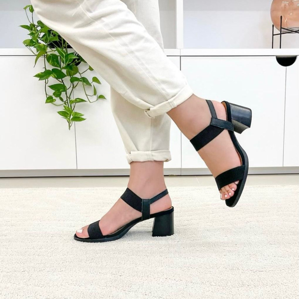 Sandália Resedá Neoprene Brisa Preto
