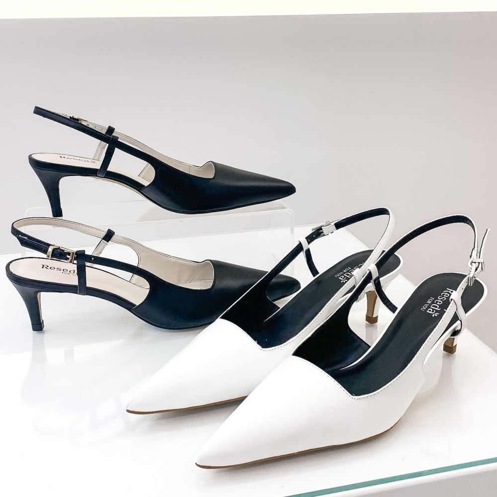Scarpin Resedá Cristalini Branco