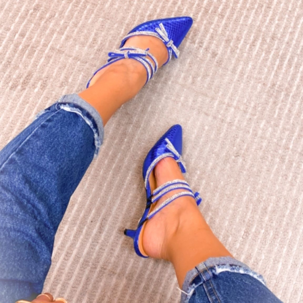 Mule Luiza Barcelos Salto Baixo Azul