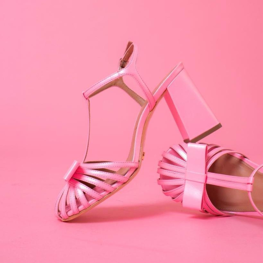 Sandália St Alto Laço Vcz Rosa