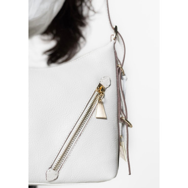 Bolsa Resedá Ziper Off White